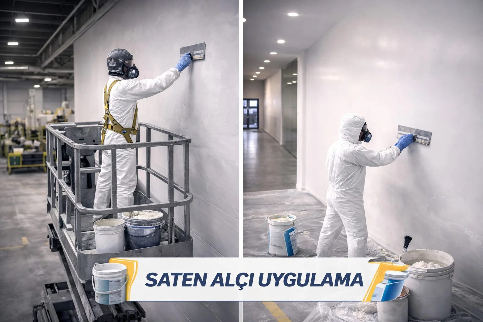 saten alçı uygulama